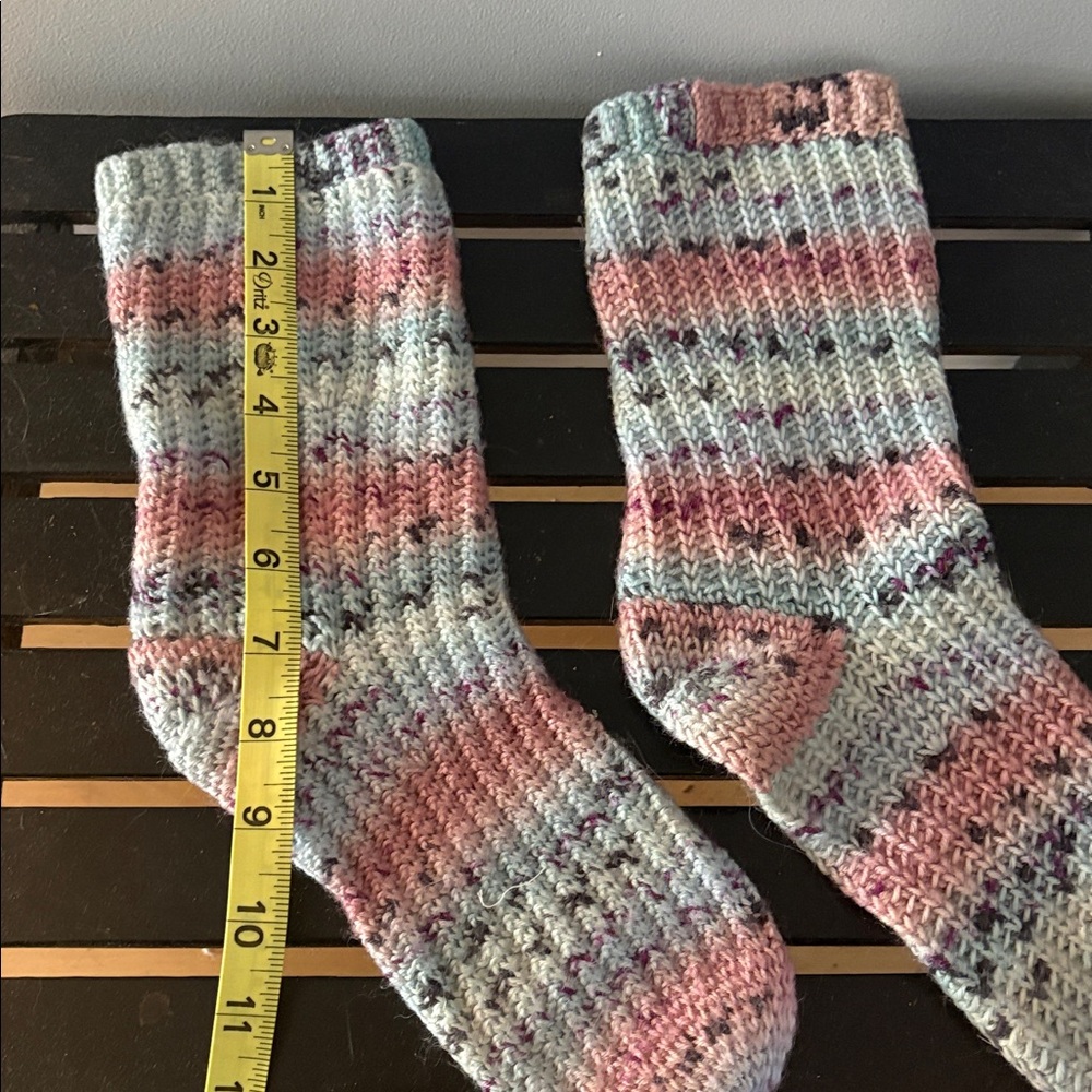 Multicolor Crochet Slipper Socks - Picture 3 of 4